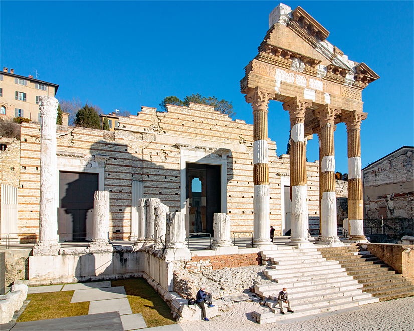 Säulen vor dem Kapitolinischen Tempel