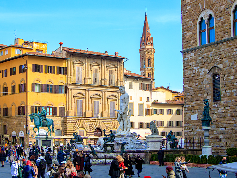 Piazza della Signoria im Herzen von Florenz