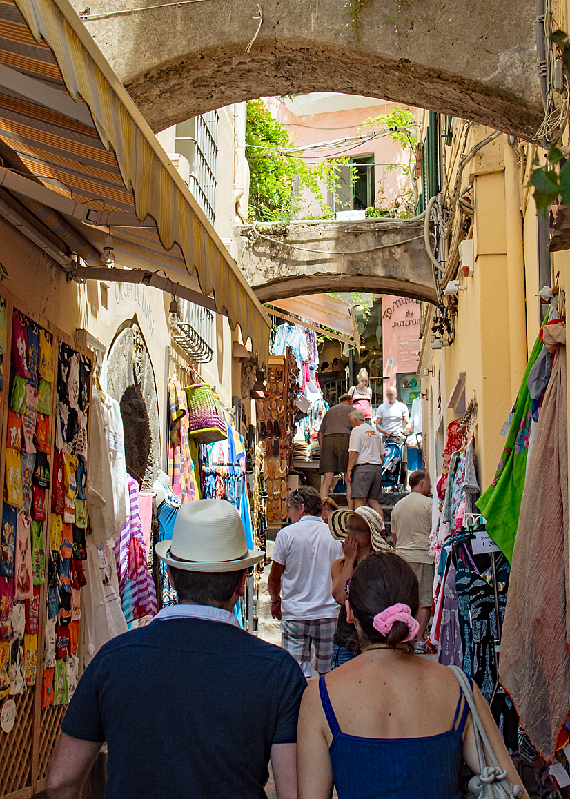 Die farbenfrohen Gassen von Positano