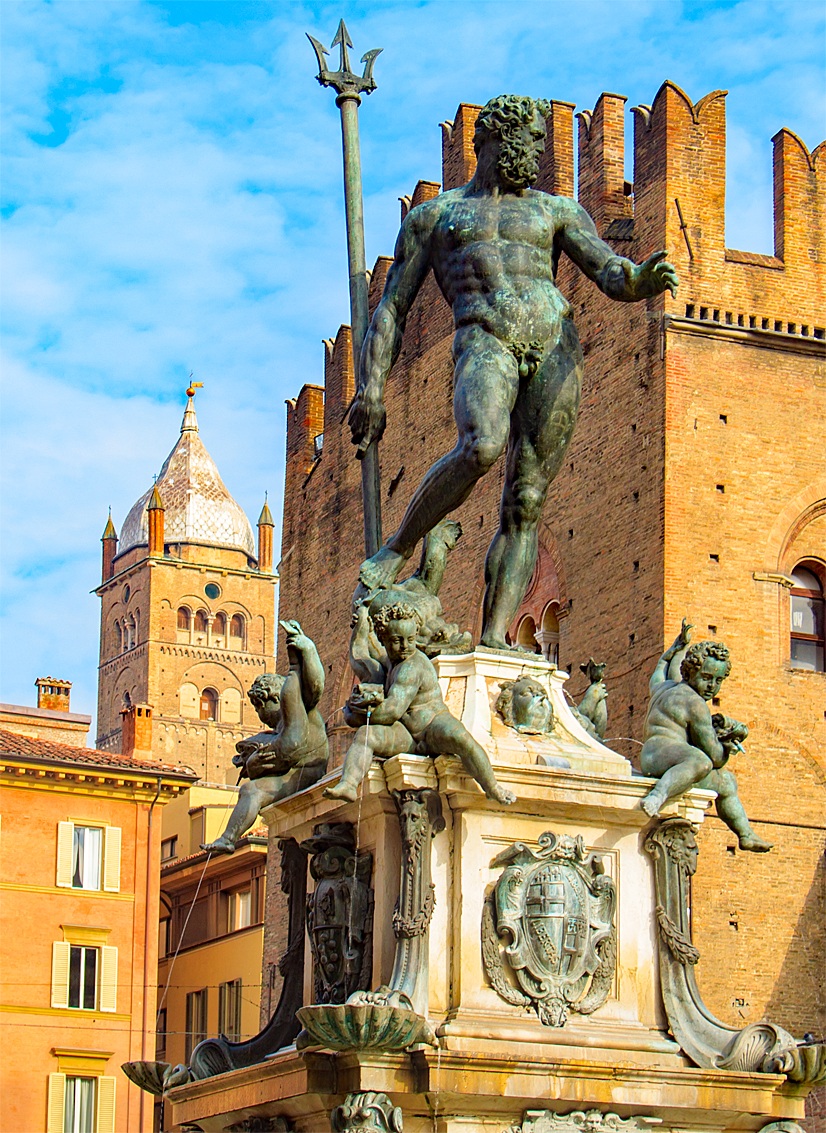 Neptunbrunnen in Piazza Maggiore