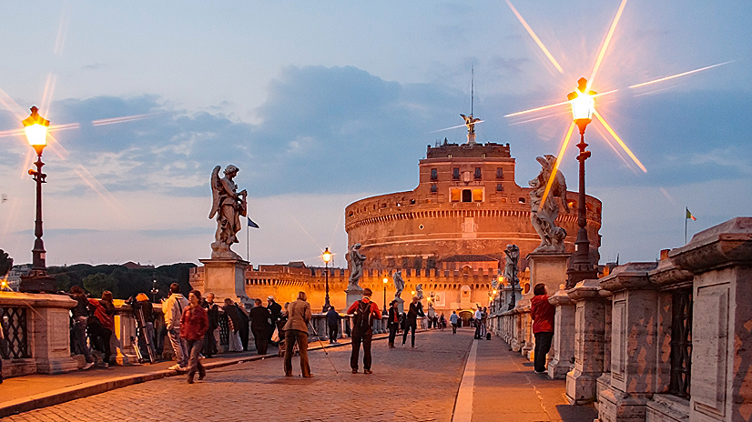 Engelsburg und Engelsbrücke Ponte Sant’Angelo