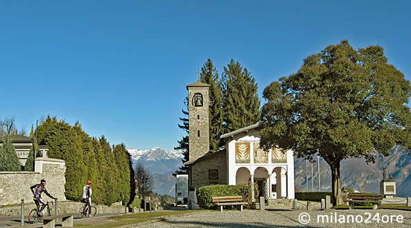 Madonna del Ghisallo, Wallfahrtsort für Radfahrer am Comer See