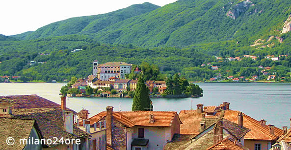 Blick auf die Insel San Giulio