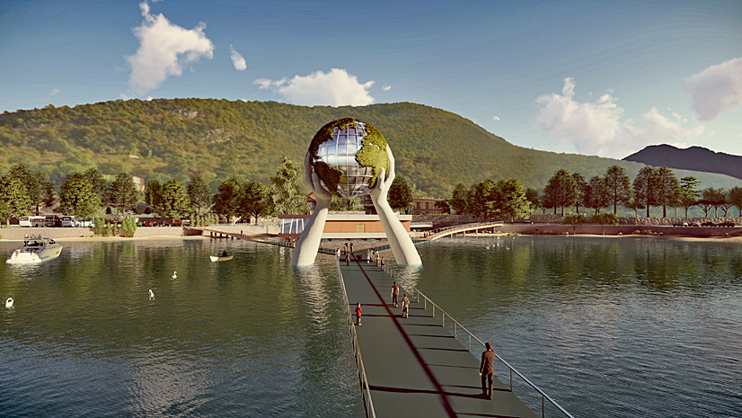Iseosee, Your World von Lorenzo Quinn Iseosee, Your World