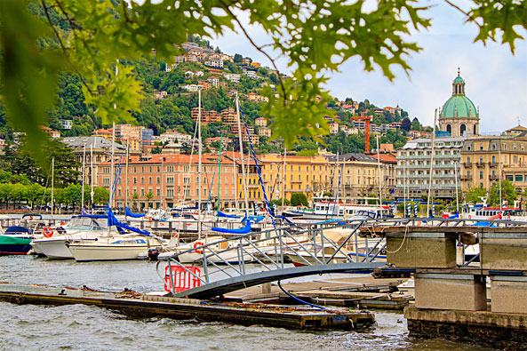 Blick auf Como am Comer See