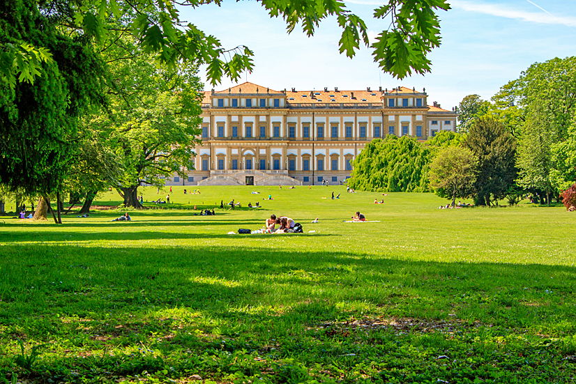 Park von Monza mit Villa Reale