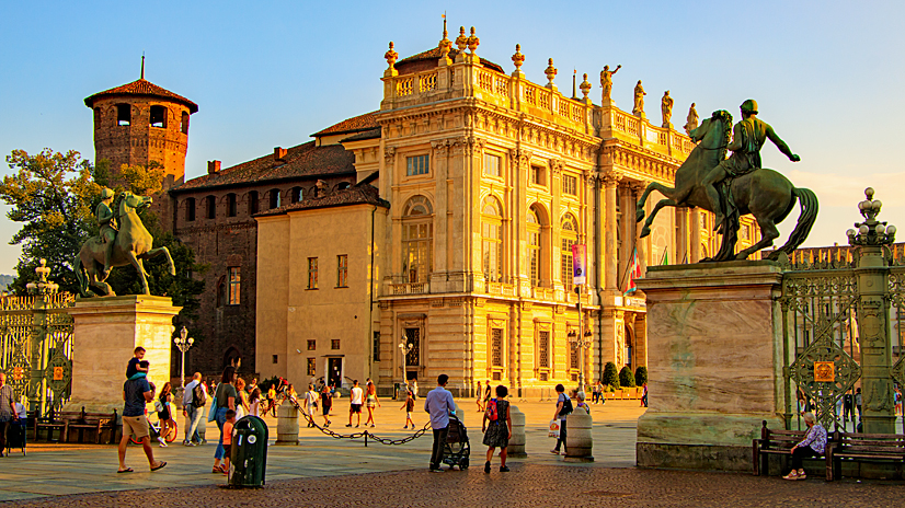 Palazzo Madama, der Sitz des ersten italienischen Senats gehört zum UNESCO-Weltkulturerbe.