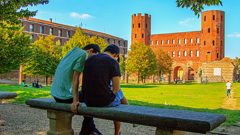 Porta Palatina, im 1. Jahrhundert als Eingangstor von Norden errichtet.