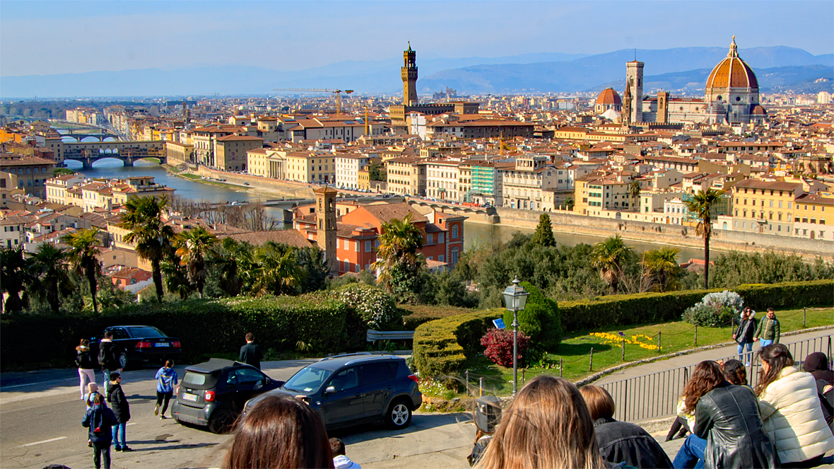 Blick über die Altstadt von Florenz