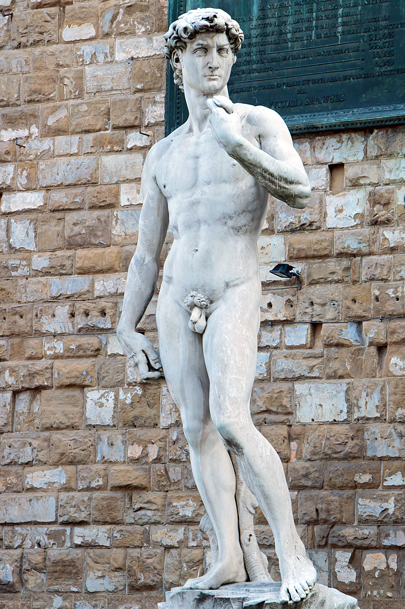Skulptur des David von Michelangelo Skulptur des David von Michelangelo Buonarroti