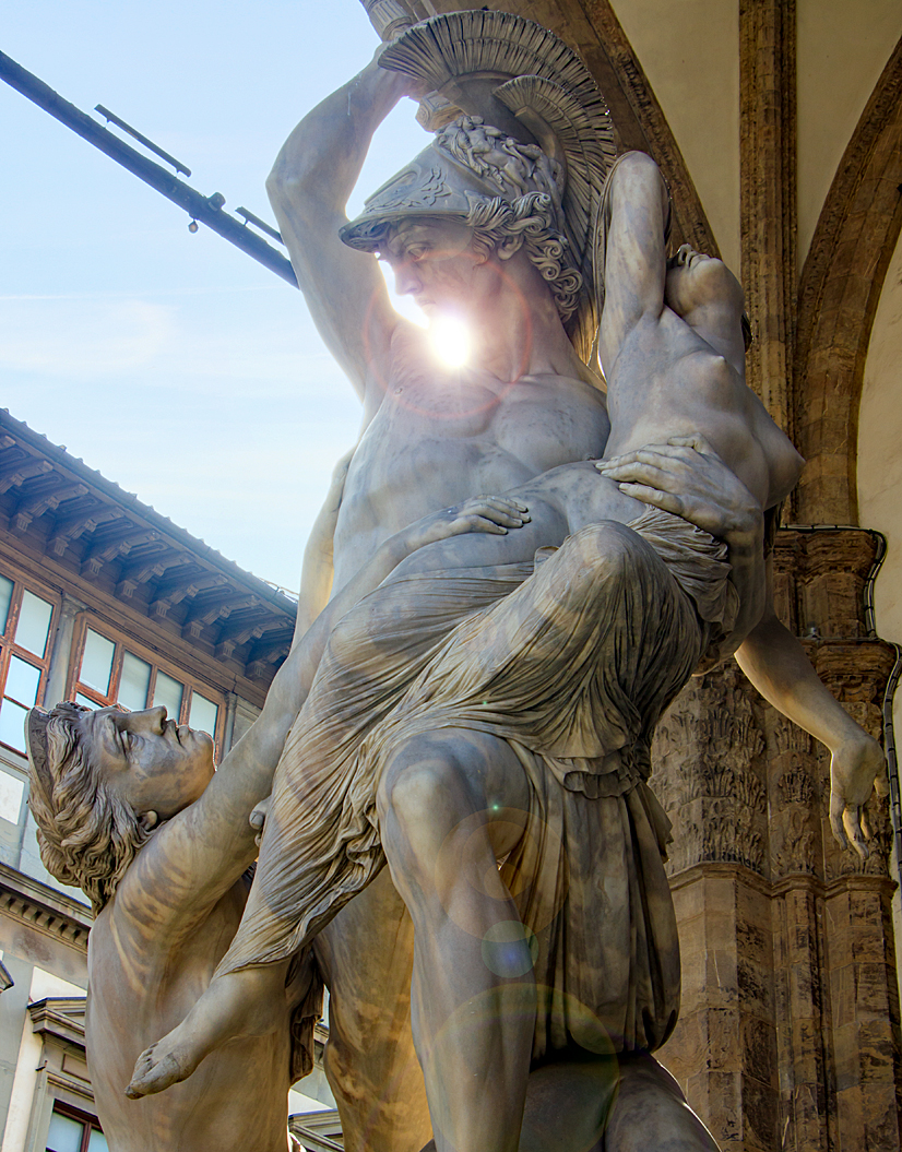 Der Raub der Polyxena in der Loggia dei Lanzi Der Raub der Polyxena in der Loggia dei Lanzi Florenz