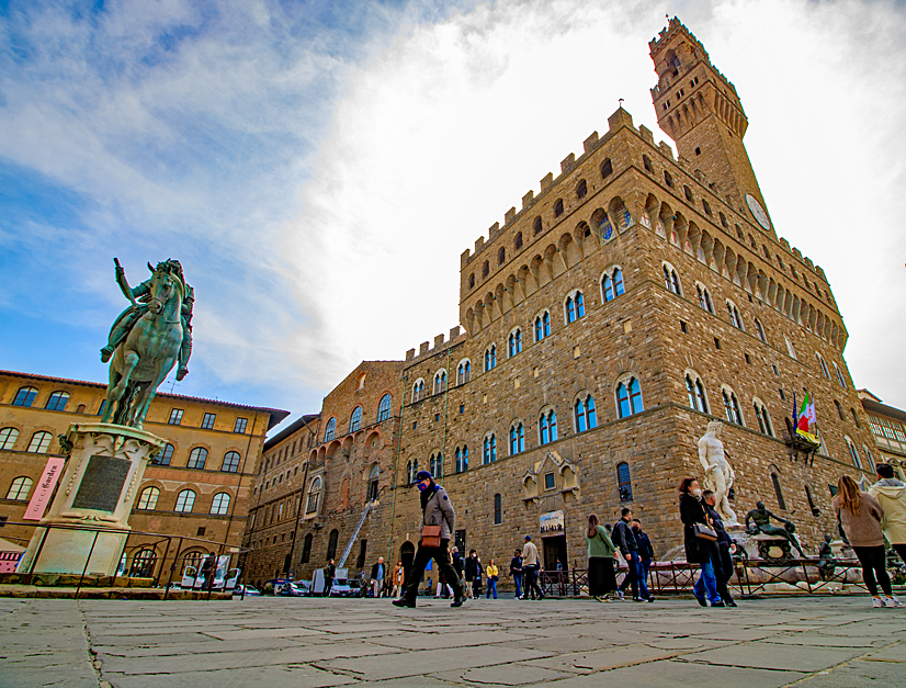 Palazzo Vecchio in Piazza della Signoria Palazzo Vecchio, das Rathaus von Florenz