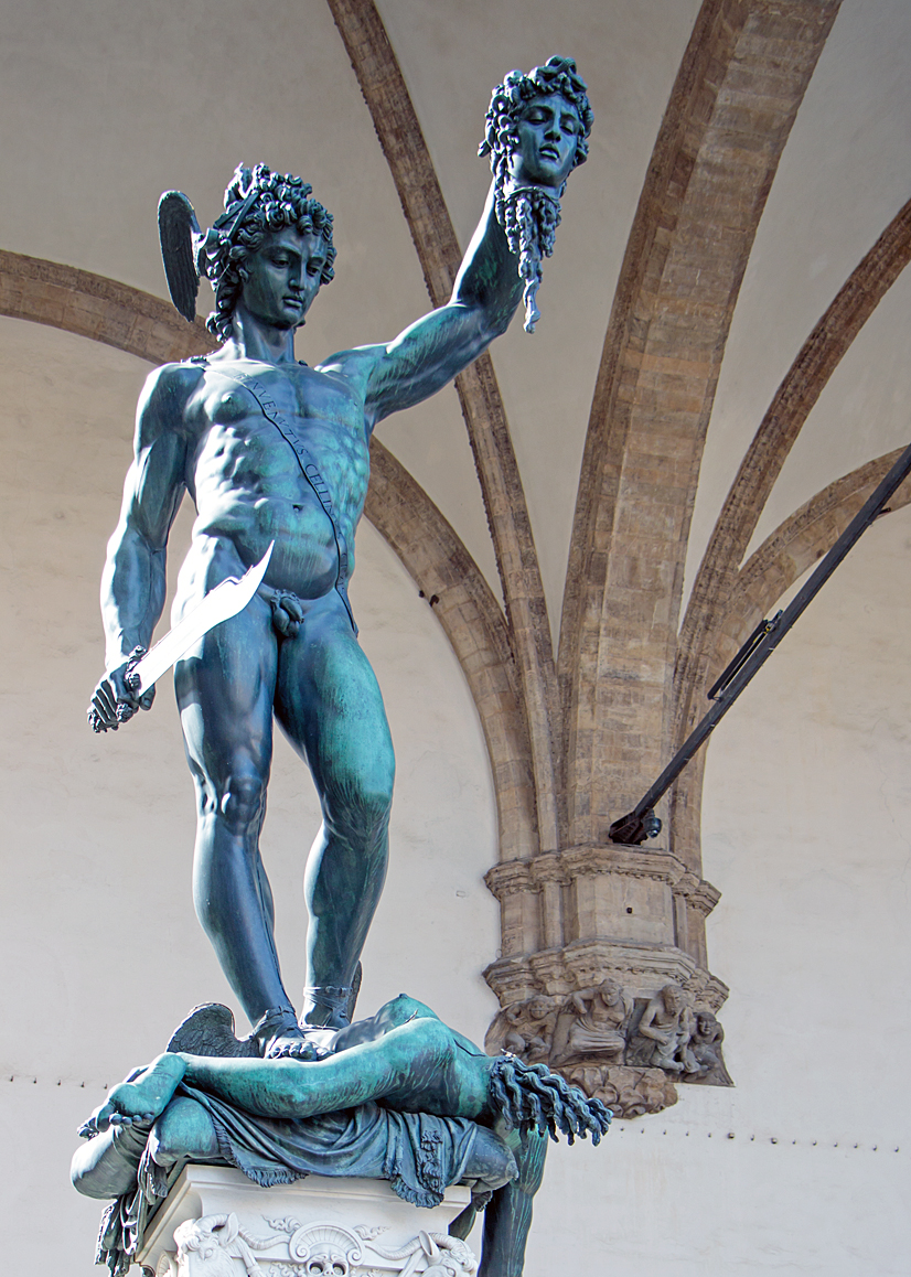 Perseus mit dem Haupt der Medusa in der Loggia dei Lanzi Perseus mit dem Haupt der Medusa in der Loggia dei Lanzi