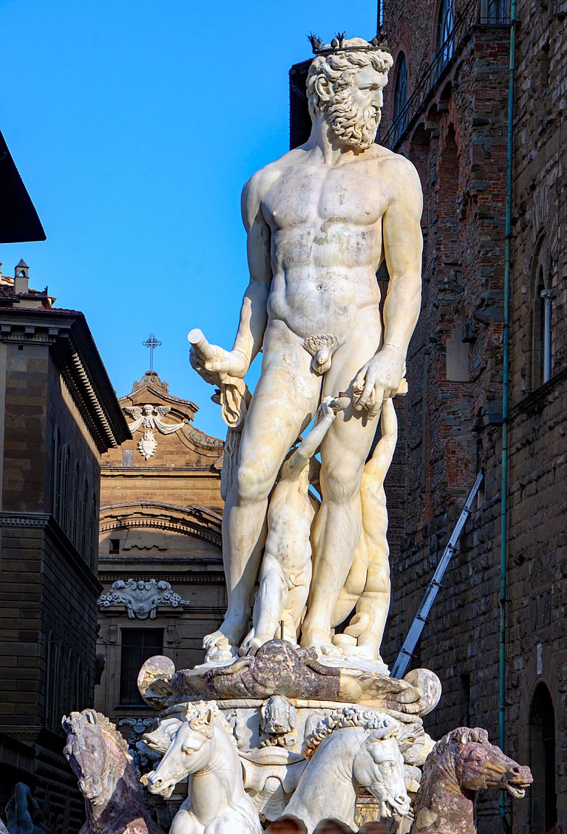 Neptunbrunnen in Piazza della Signoria Neptunbrunnen in Piazza della Signoria