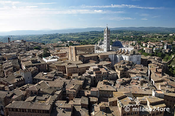 Blick vom Glockenturm in Siena