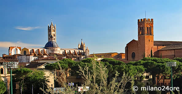 Mittelalterliches Siena in der Toskana