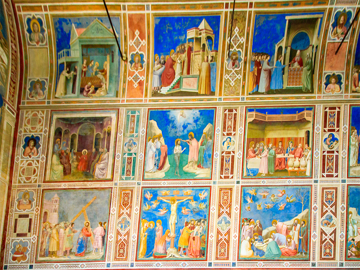 Die biblische Geschichte in Bildern in der Scrovegni Kapelle Die biblische Geschichte in Bildern in der Scrovegni Kapelle