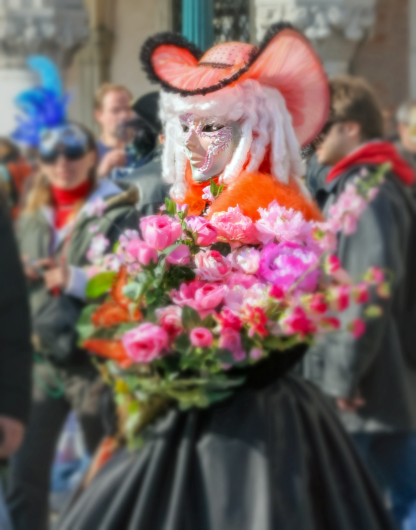 Wahl der schönsten Kostüme und Masken beim Karneval Venedig